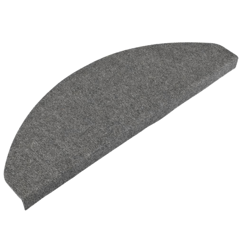 Covorașe scări autoadezive, 15 buc., gri, 65x22,5x3,5 cm GartenMobel Dekor