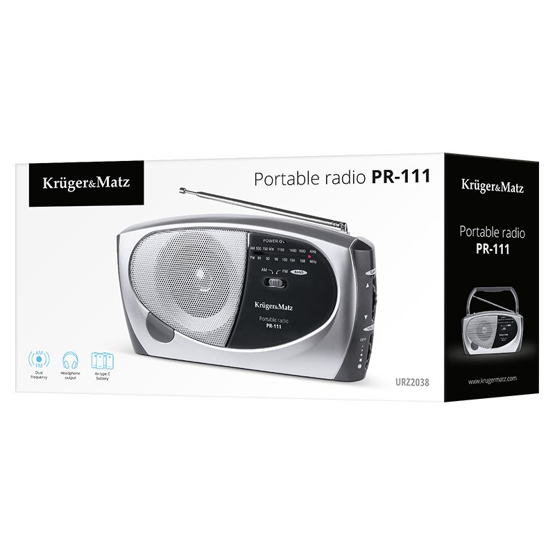 RADIO AM/FM PORTABIL PR-111 KRUGER&MATZ EuroGoods Quality