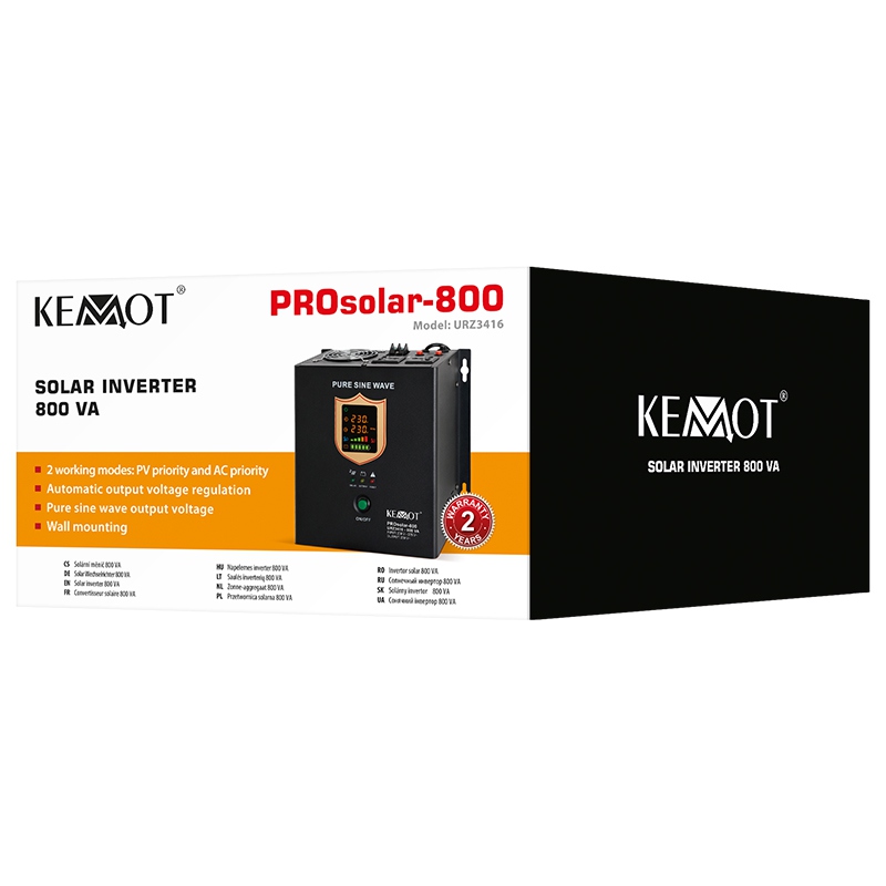 INVERTOR SOLAR 500W PROSOLAR-500 KEMOT EuroGoods Quality
