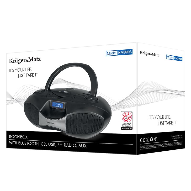BOOMBOX CD  USB BLUETOOTH FM KRUGER&MATZ EuroGoods Quality