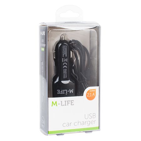 INCARCATOR AUTO MICRO USB + USB 2100MA M-LIFE EuroGoods Quality