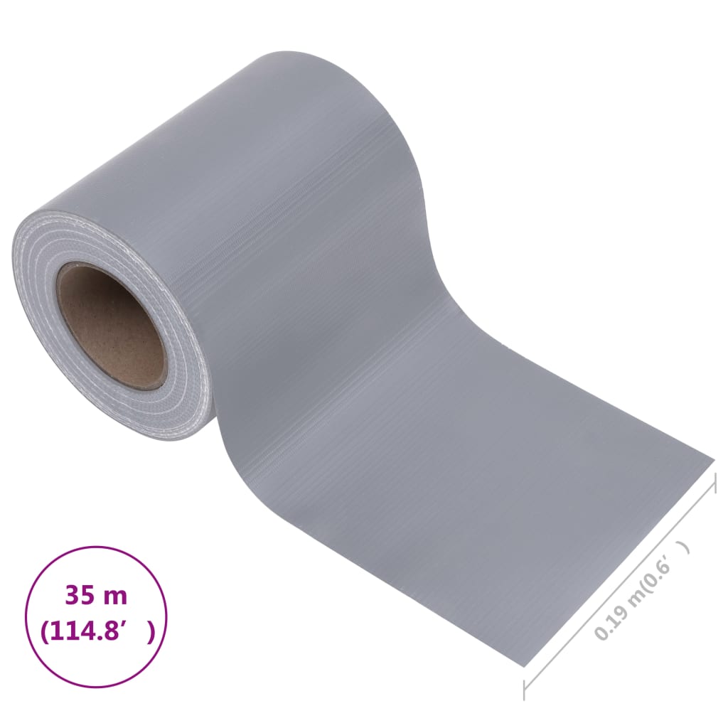 Panou de intimitate grădină, gri deschis mat, 35 x 0,19 m, PVC GartenMobel Dekor