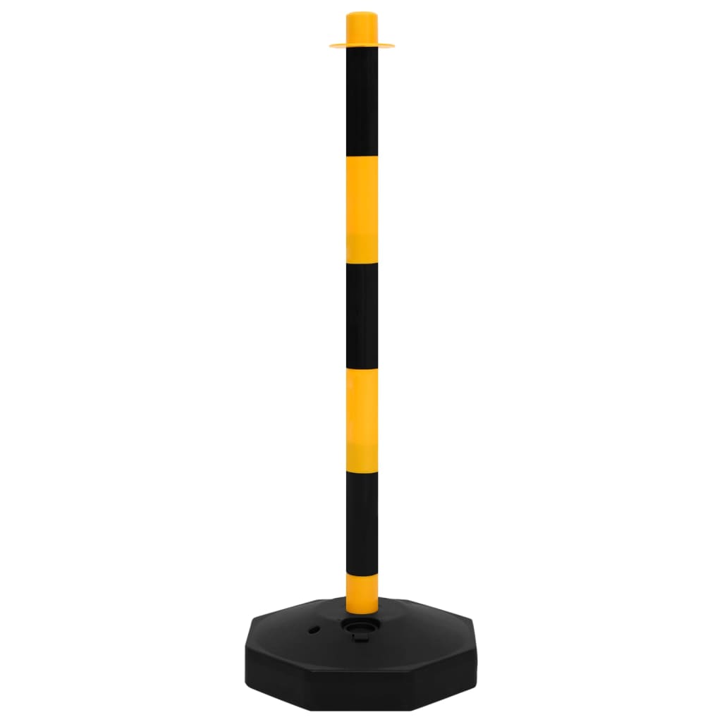 Set stâlp semnalizare trafic, cu lanț din plastic de 10 m GartenMobel Dekor