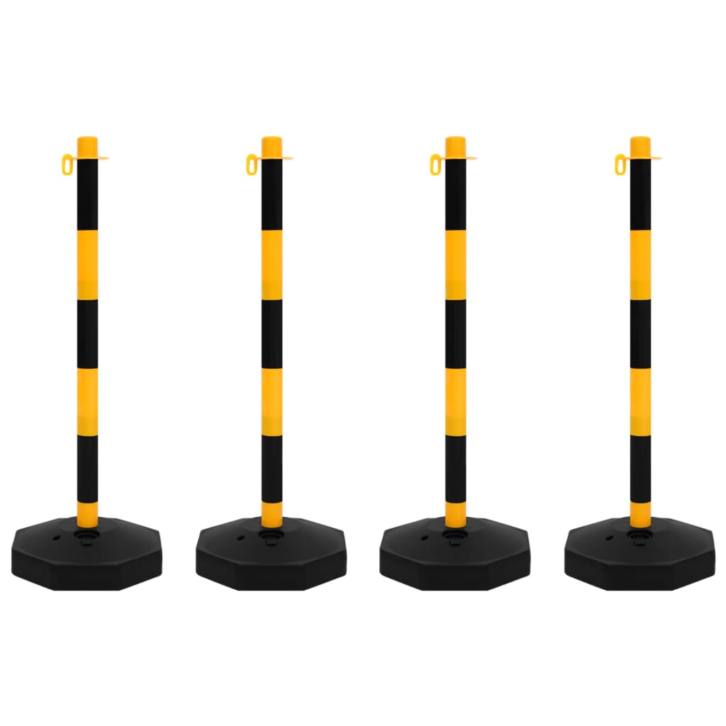 Set stâlp semnalizare trafic, cu lanț din plastic de 10 m GartenMobel Dekor