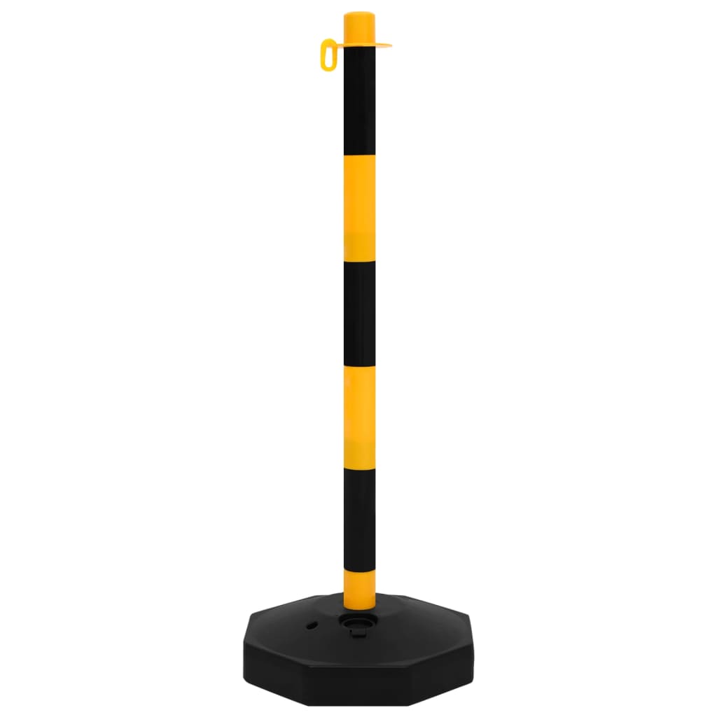 Set stâlp semnalizare trafic, cu lanț din plastic de 10 m GartenMobel Dekor