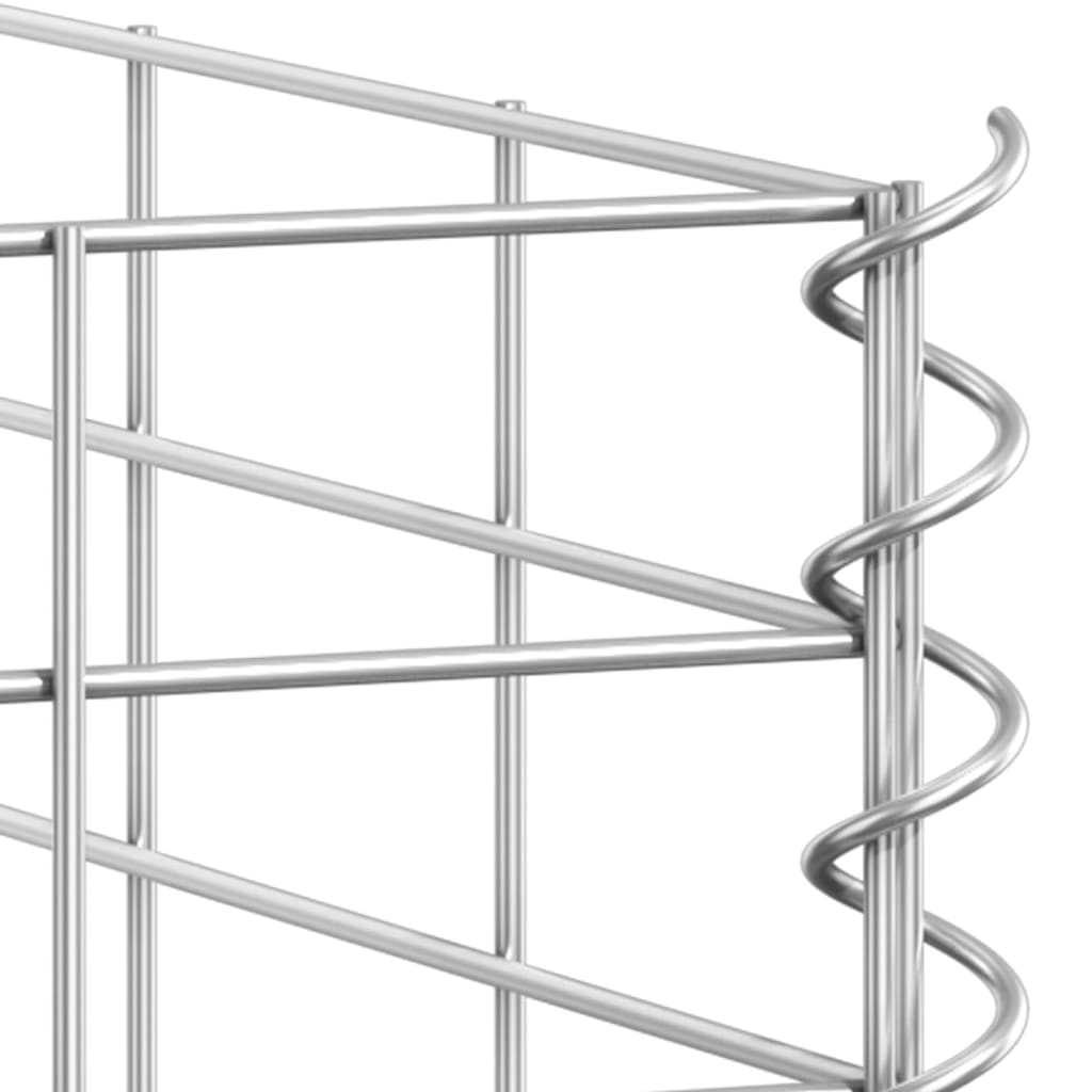 Straturi înălțate de gabioane, 3 buc., 30x30x100 cm, fier GartenMobel Dekor