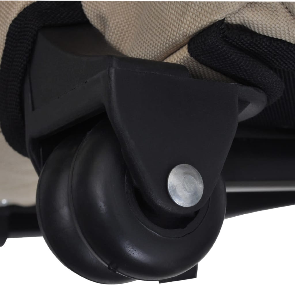 Troller pentru animale de companie multifuncțional, pliabil, bej GartenMobel Dekor