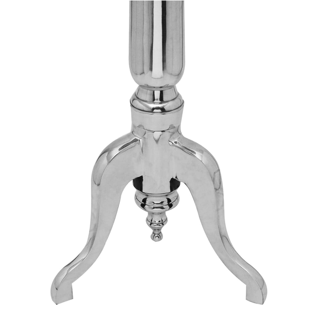 Masă laterală rotundă din aluminiu, argintiu GartenMobel Dekor