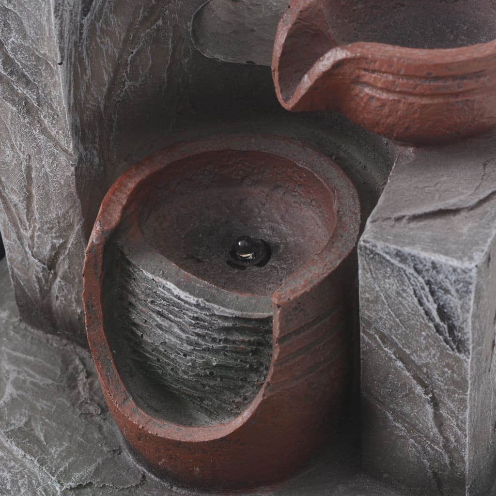 Fântână de interior cu iluminare LED, polirășină GartenMobel Dekor