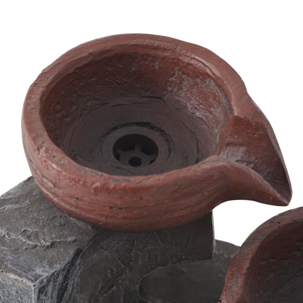 Fântână de interior cu iluminare LED, polirășină GartenMobel Dekor