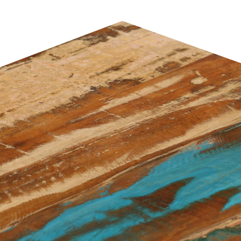 Măsuță de cafea, 100x50x35 cm, lemn masiv reciclat și oțel GartenMobel Dekor