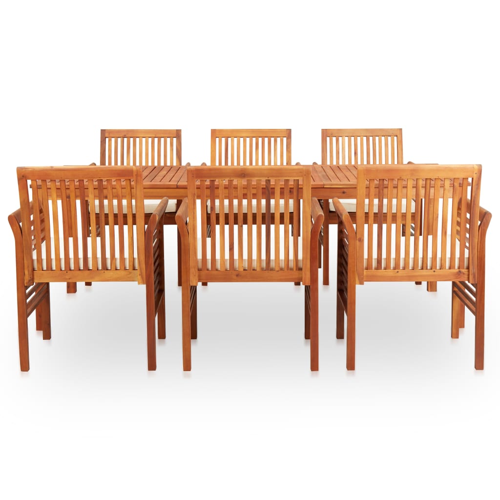 Set mobilier de exterior cu perne 7 piese lemn masiv de acacia GartenMobel Dekor
