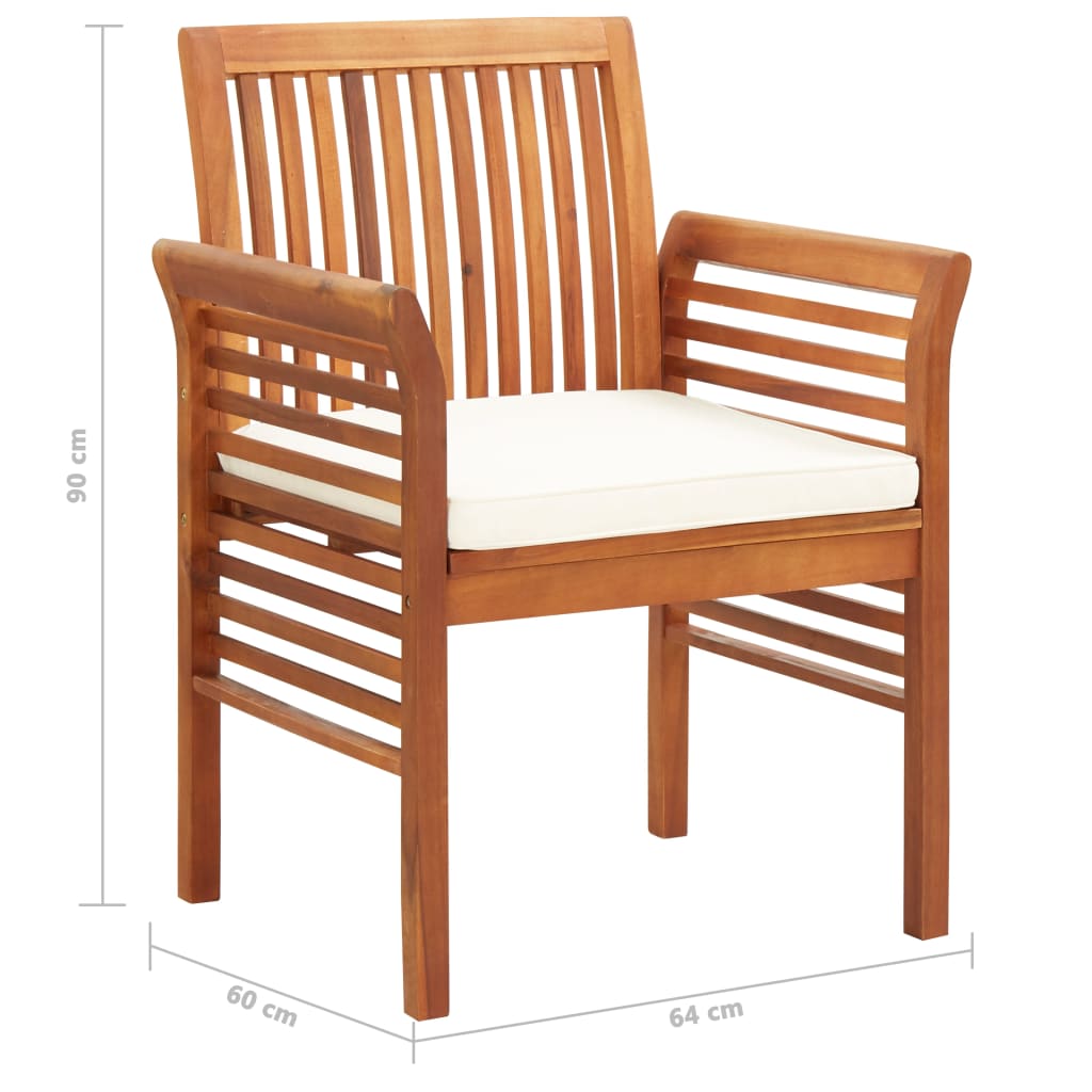 Set mobilier de exterior cu perne 7 piese lemn masiv de acacia GartenMobel Dekor