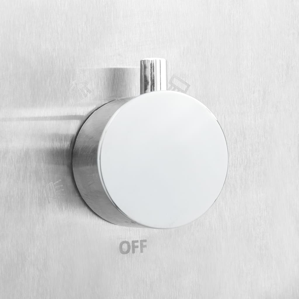 Duș de exterior cu tăviță, WPC și oțel inoxidabil GartenMobel Dekor