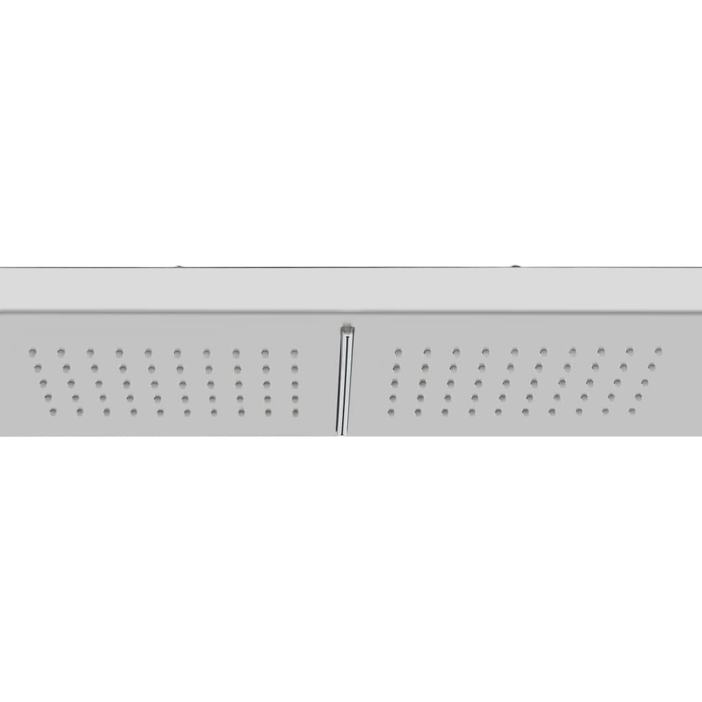 Duș de exterior cu tăviță, WPC și oțel inoxidabil GartenMobel Dekor