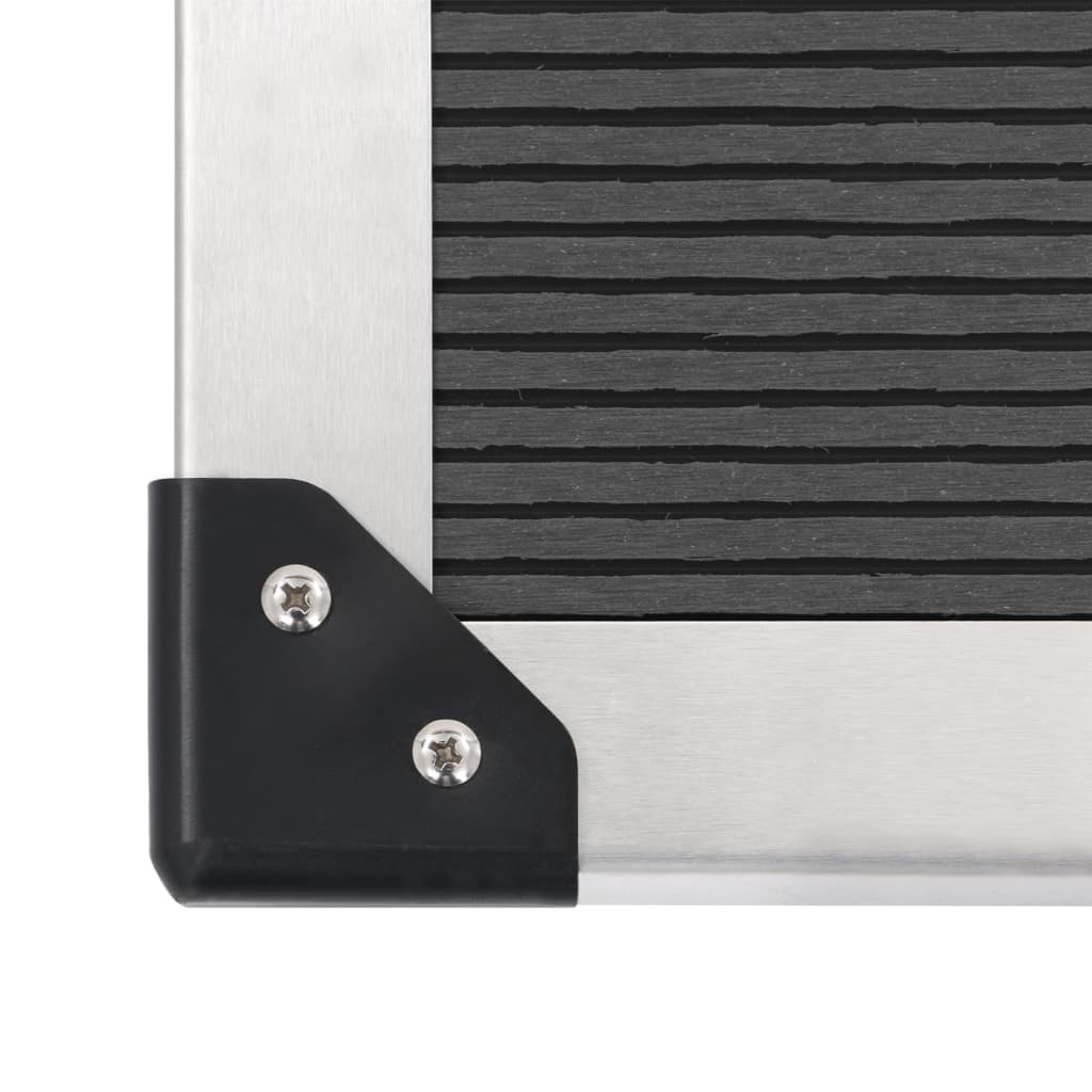 Duș de exterior cu tăviță, WPC și oțel inoxidabil GartenMobel Dekor