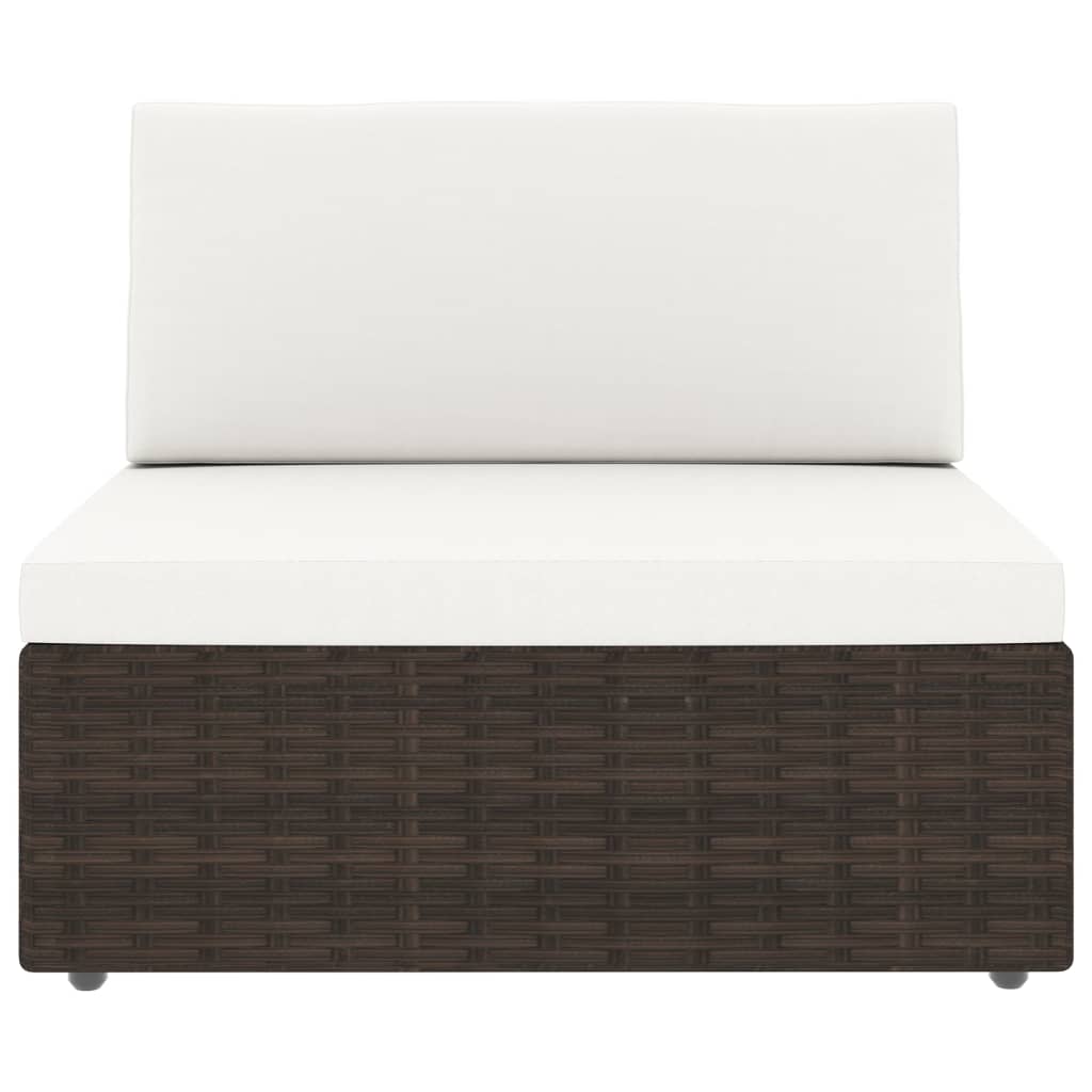 Set mobilier de grădină, 5 piese, maro, poliratan GartenMobel Dekor