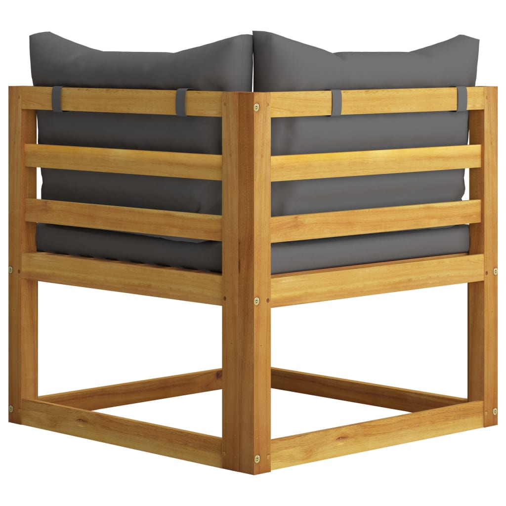 Set mobilier grădină cu perne, 9 piese, lemn masiv acacia	 GartenMobel Dekor