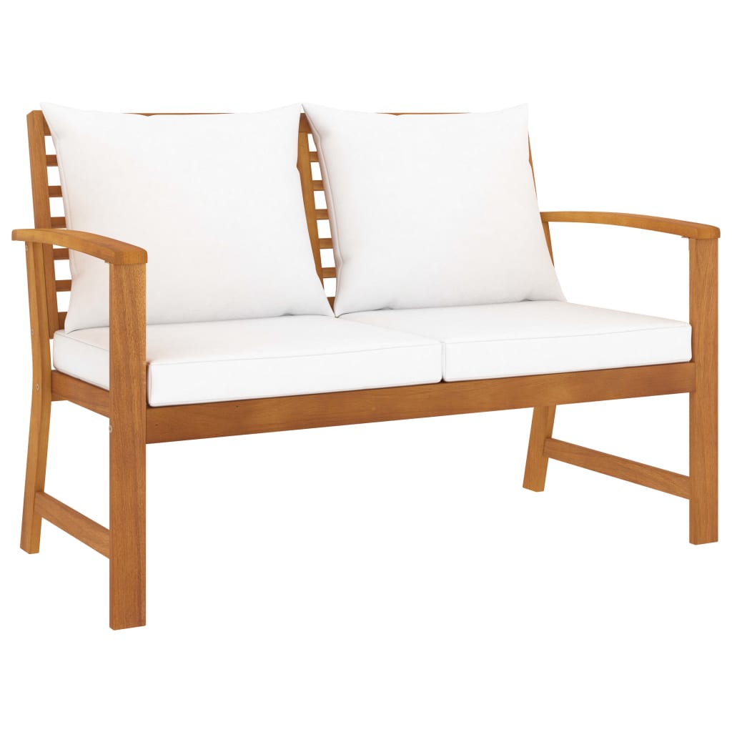 Set mobilier de grădină, cu perne, 3 piese, lemn masiv acacia GartenMobel Dekor