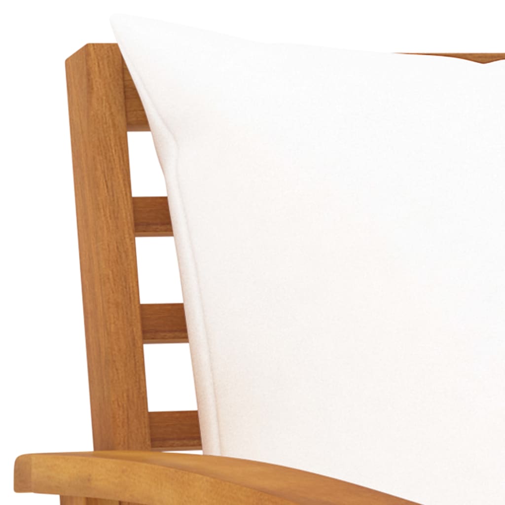 Set mobilier de grădină, cu perne, 3 piese, lemn masiv acacia GartenMobel Dekor