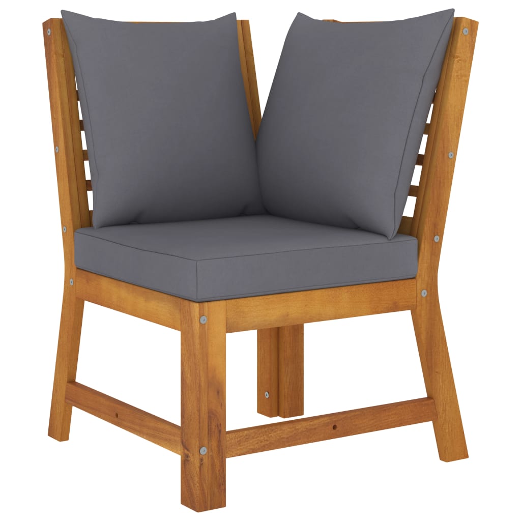Set mobilier de grădină cu perne, 4 piese, lemn masiv de acacia GartenMobel Dekor