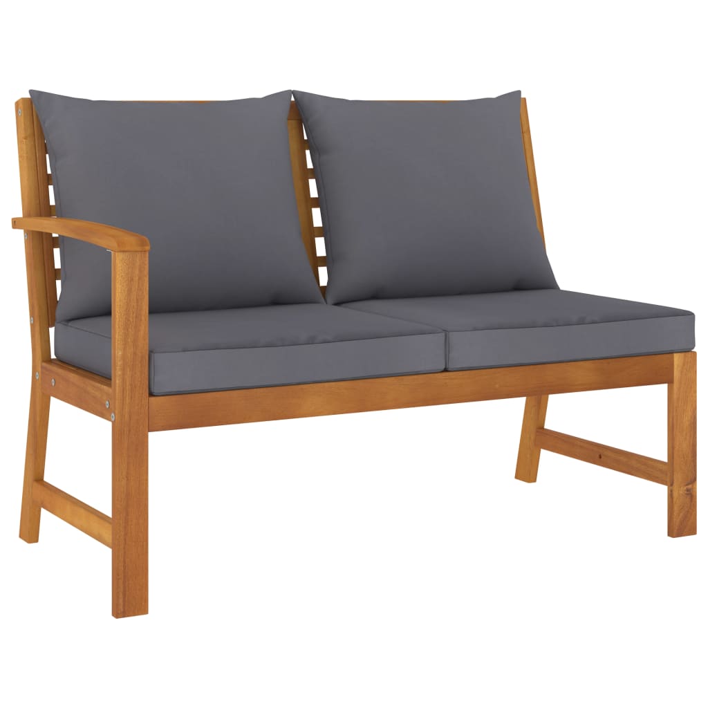 Set mobilier de grădină cu perne, 4 piese, lemn masiv de acacia GartenMobel Dekor
