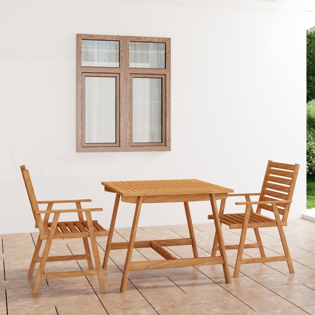 Set mobilier grădină, 3 piese, lemn masiv de acacia GartenMobel Dekor