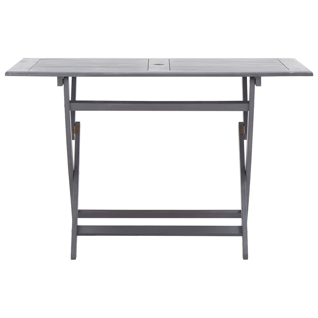 Set mobilier de grădină, 5 piese, gri, lemn masiv de acacia GartenMobel Dekor