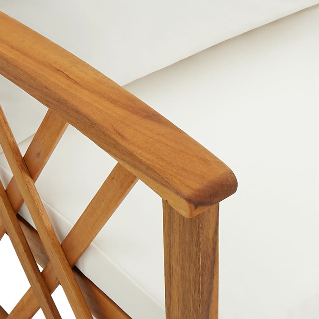 Set mobilier de grădină cu perne, 4 piese, lemn masiv de acacia GartenMobel Dekor