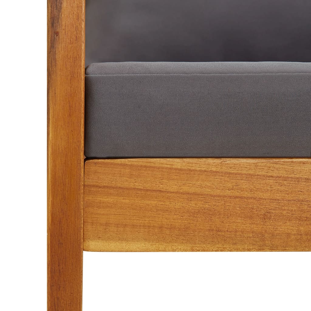 Set mobilier de grădină cu perne, 4 piese, lemn masiv de acacia GartenMobel Dekor