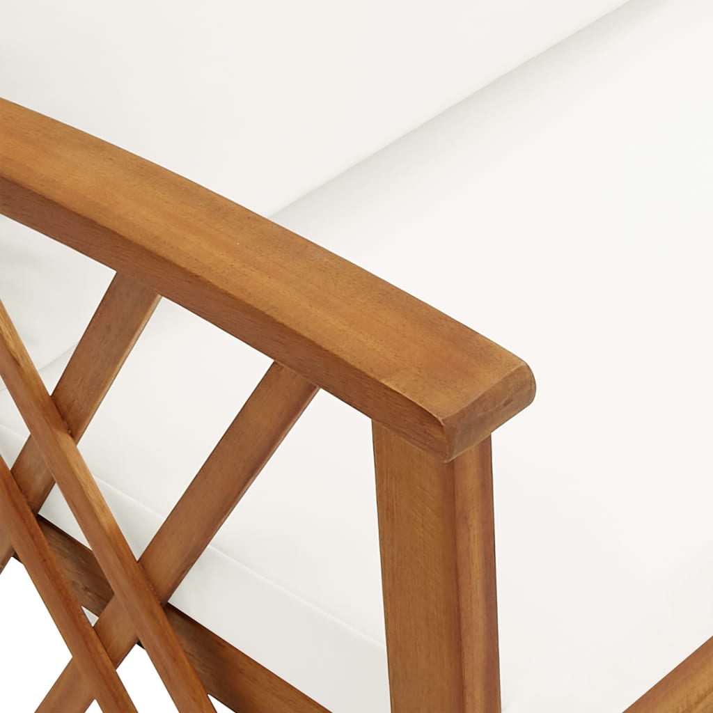 Set mobilier grădină cu perne, 3 piese, lemn masiv de acacia GartenMobel Dekor