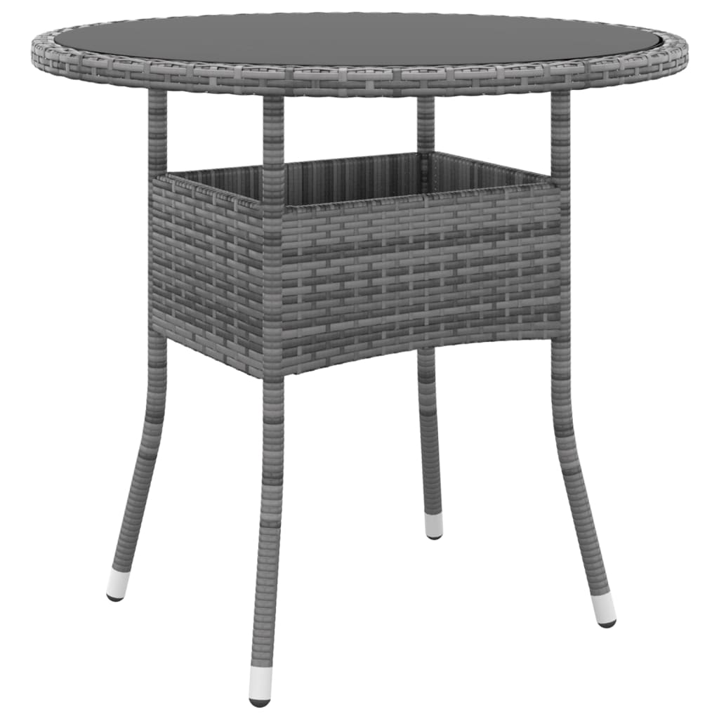 Set mobilier de grădină, 5 piese, gri, poliratan GartenMobel Dekor