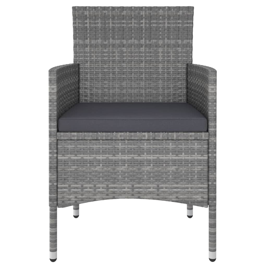 Set mobilier de grădină, 5 piese, gri, poliratan GartenMobel Dekor