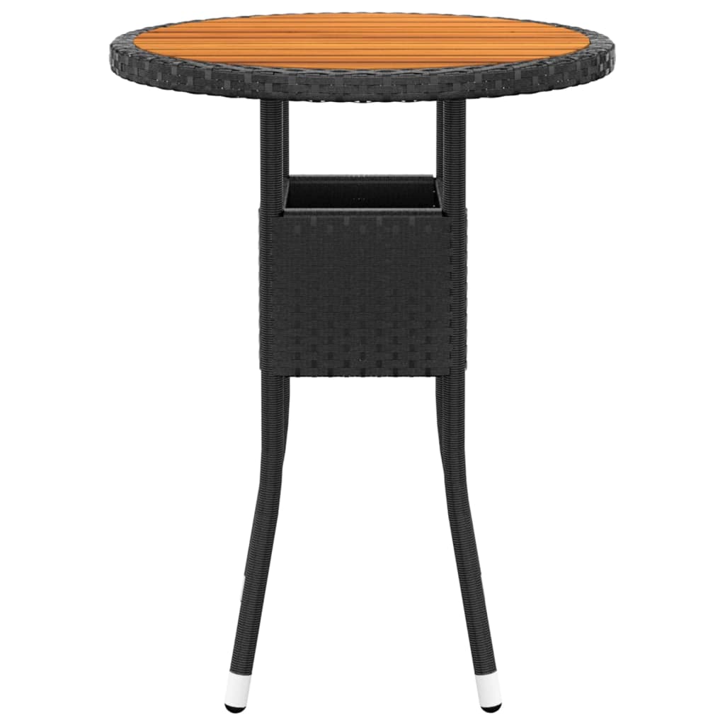 Set mobilier de grădină, 5 piese, negru, poliratan GartenMobel Dekor
