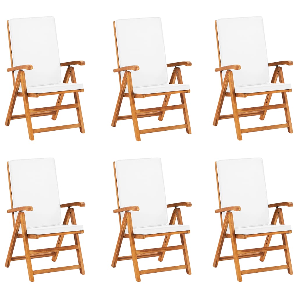 Set mobilier de grădină cu perne, 7 piese, lemn masiv de tec GartenMobel Dekor