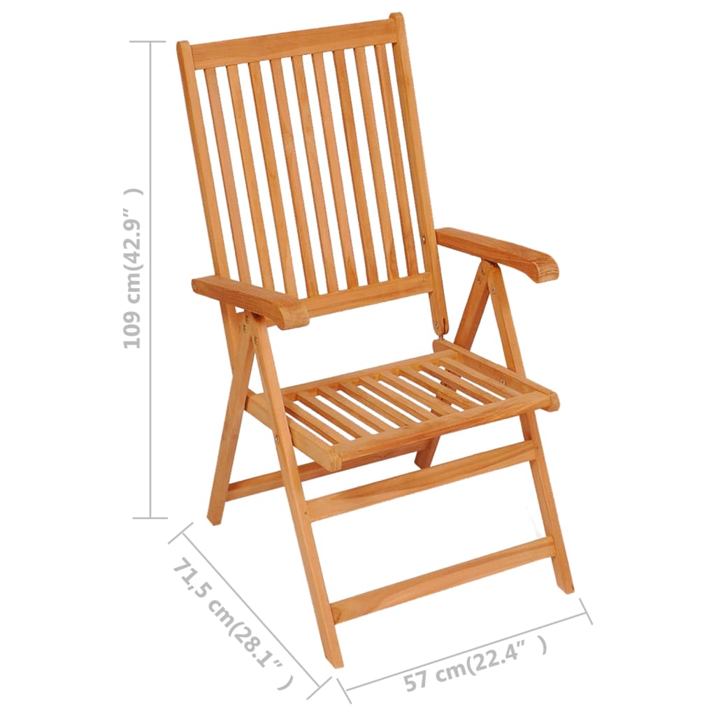 Set mobilier de grădină, 9 piese, lemn masiv de tec GartenMobel Dekor
