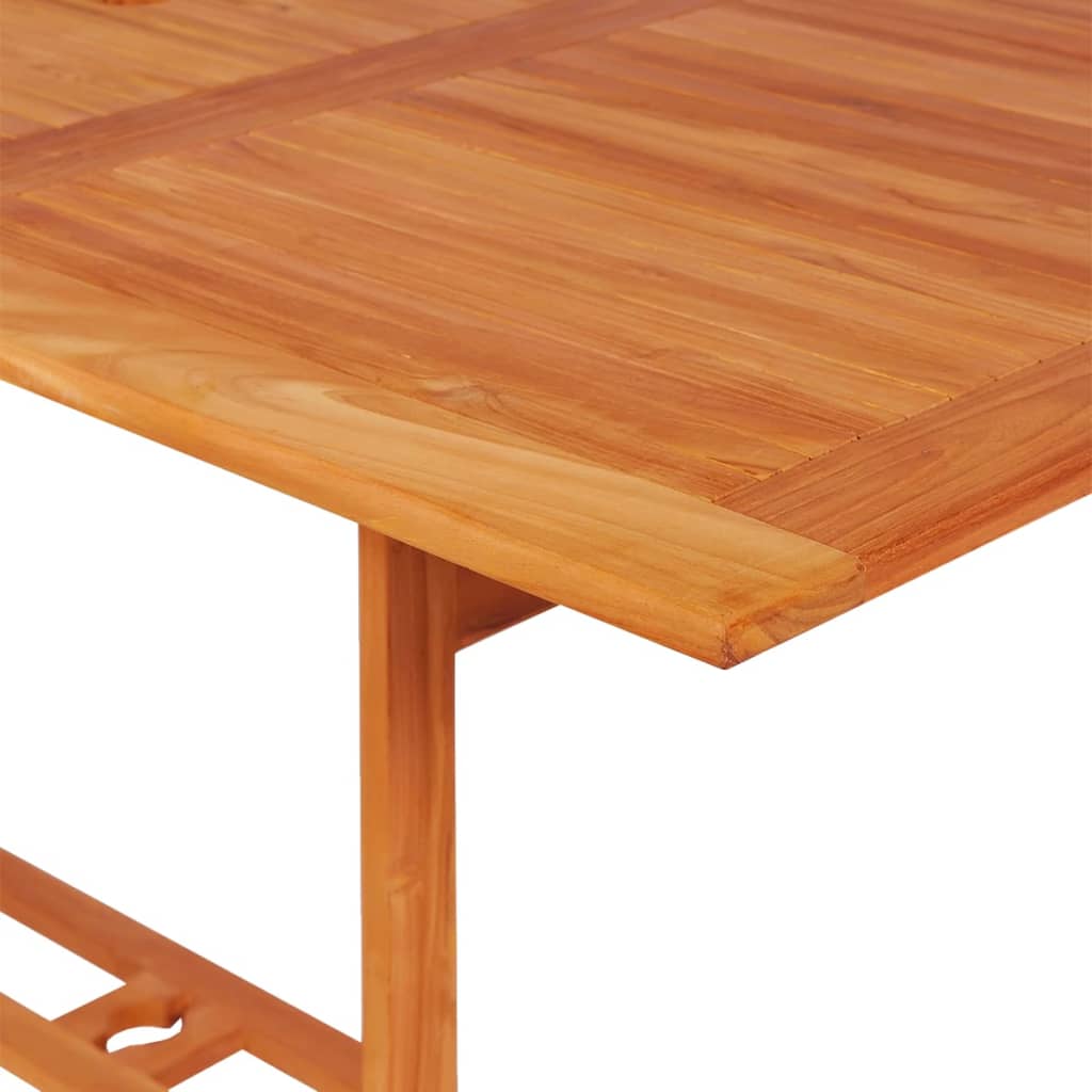 Set mobilier de grădină cu perne gri, 7 piese, lemn masiv tec GartenMobel Dekor
