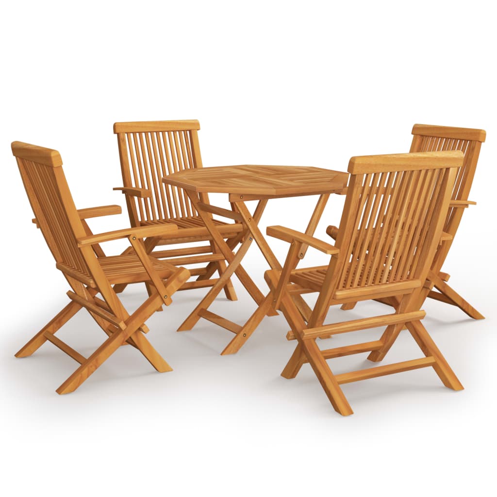 Set mobilier de grădină, 5 piese, lemn masiv de tec GartenMobel Dekor