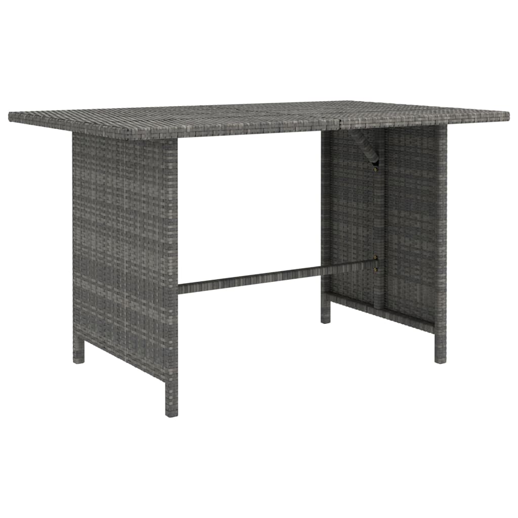 Set mobilier de grădină cu perne, 10 piese, gri, poliratan GartenMobel Dekor