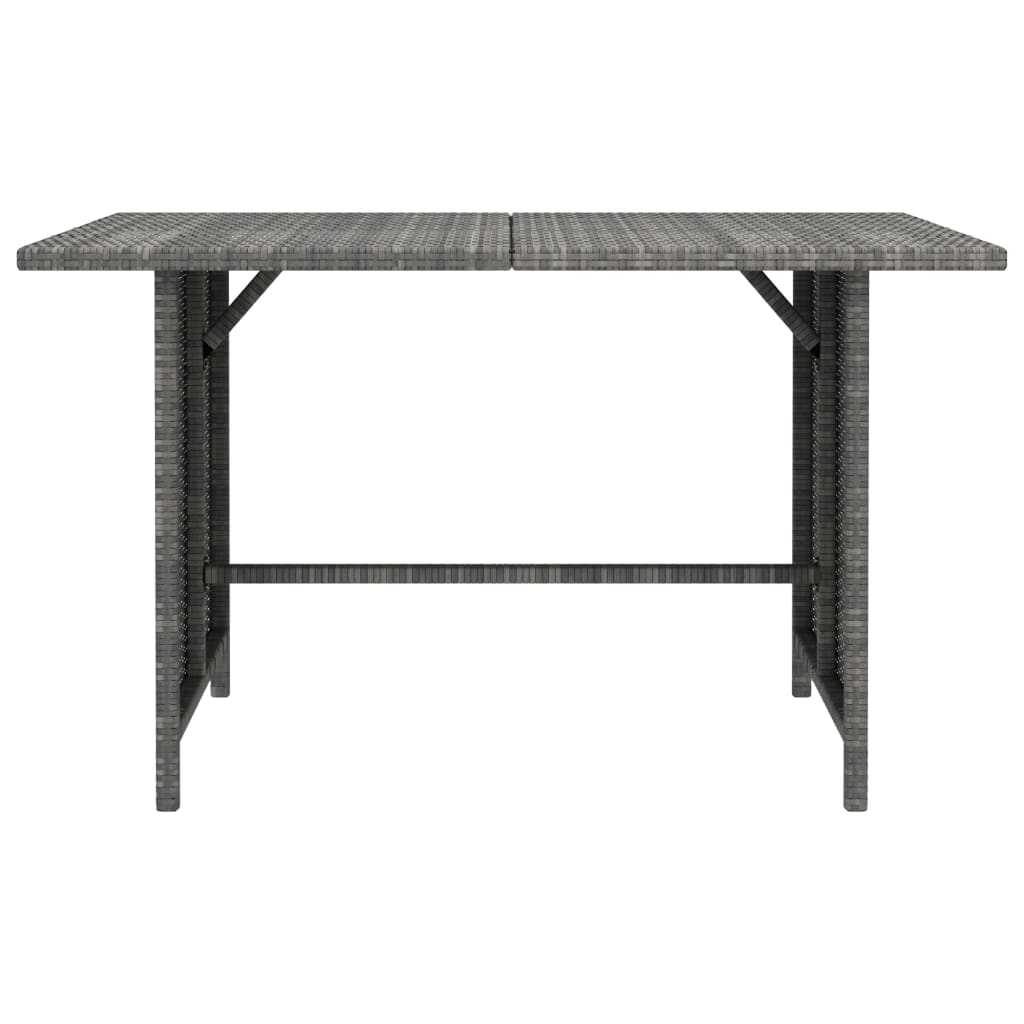 Set mobilier de grădină cu perne, 10 piese, gri, poliratan GartenMobel Dekor