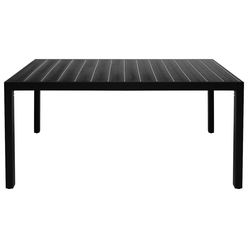 Set de masă pentru grădină, 5 piese, negru GartenMobel Dekor