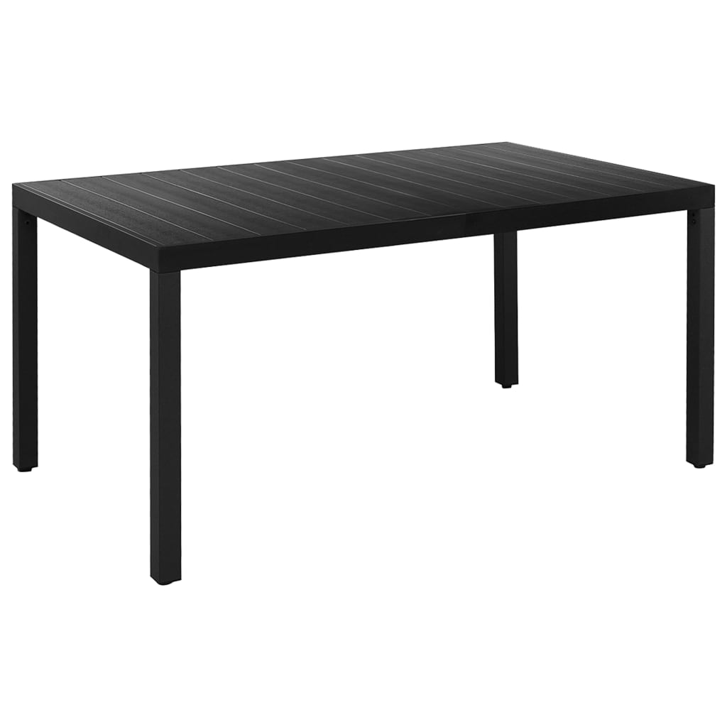 Set de masă pentru grădină, 5 piese, negru GartenMobel Dekor