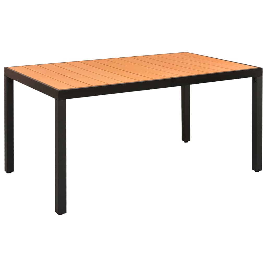 Set mobilier de grădină, 5 piese, negru și maro GartenMobel Dekor