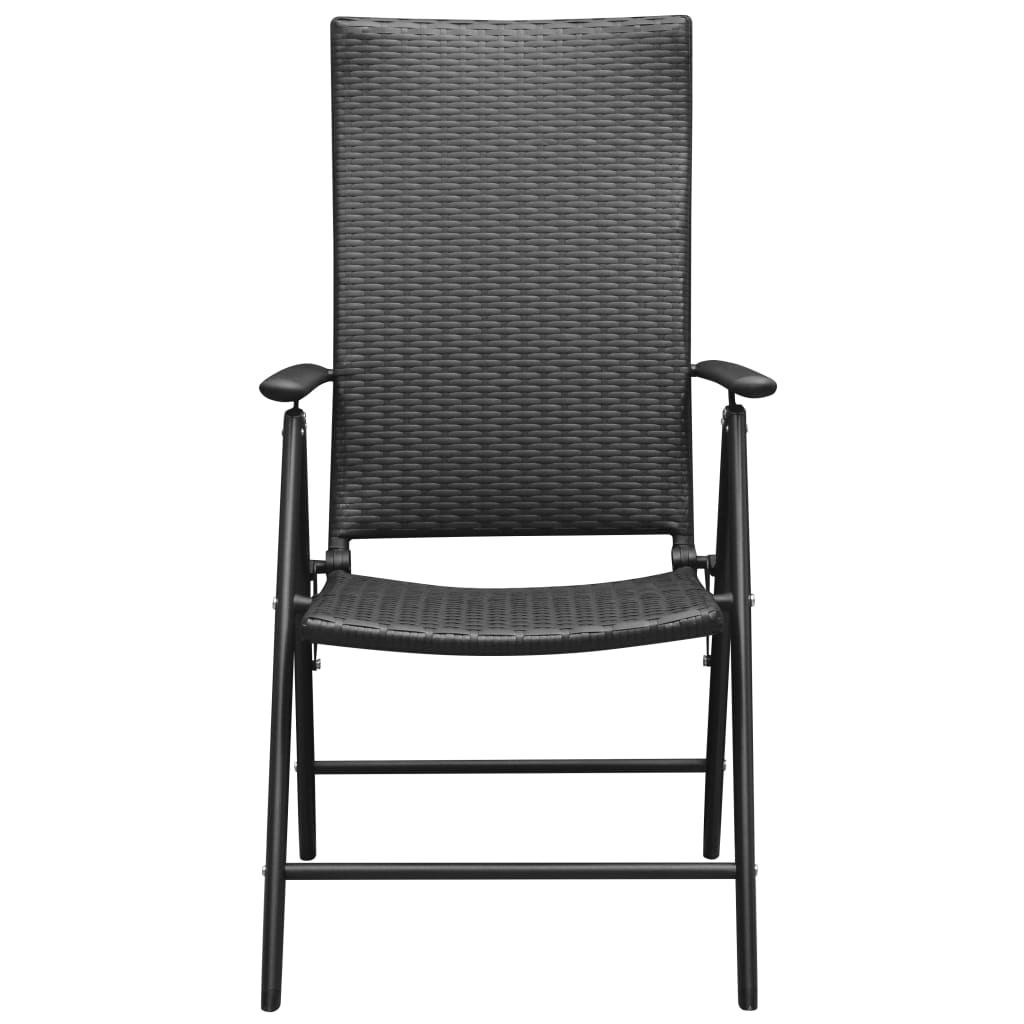 Set mobilier de grădină, 5 piese, negru și maro GartenMobel Dekor