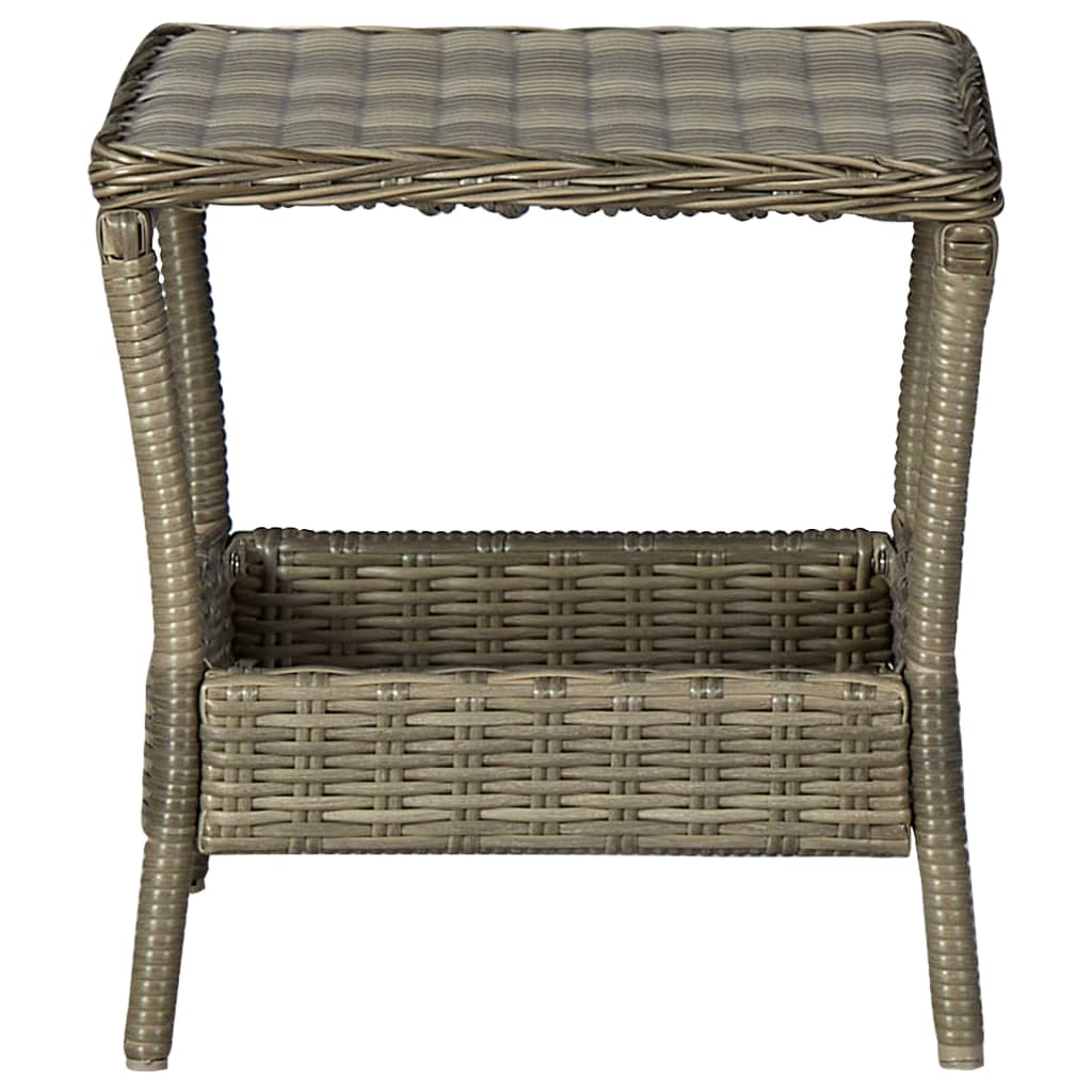 Set mobilier de grădină cu perne, 3 piese, maro, poliratan GartenMobel Dekor