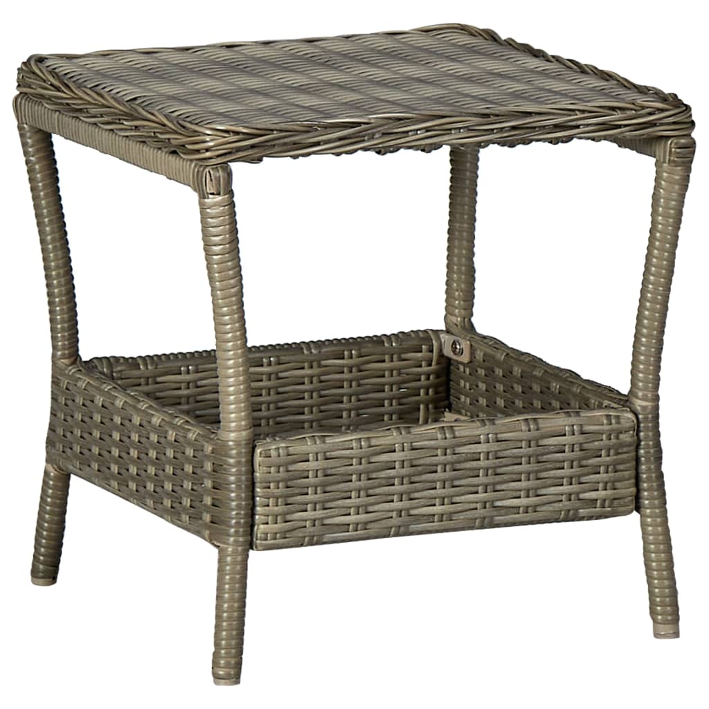 Set mobilier de grădină cu perne, 3 piese, maro, poliratan GartenMobel Dekor