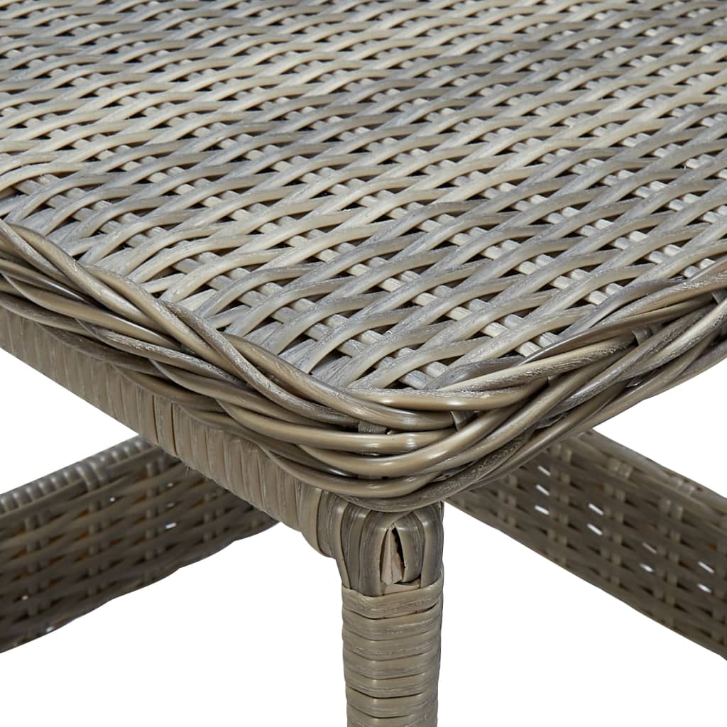 Set mobilier de grădină cu perne, 3 piese, maro, poliratan GartenMobel Dekor