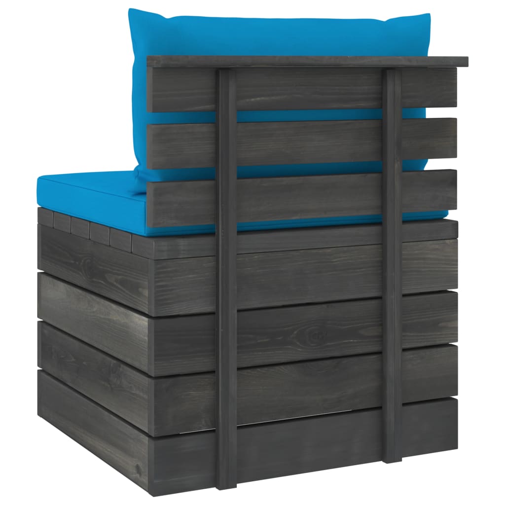 Set mobilier grădină din paleți, 2 piese, cu perne, lemn de pin GartenMobel Dekor