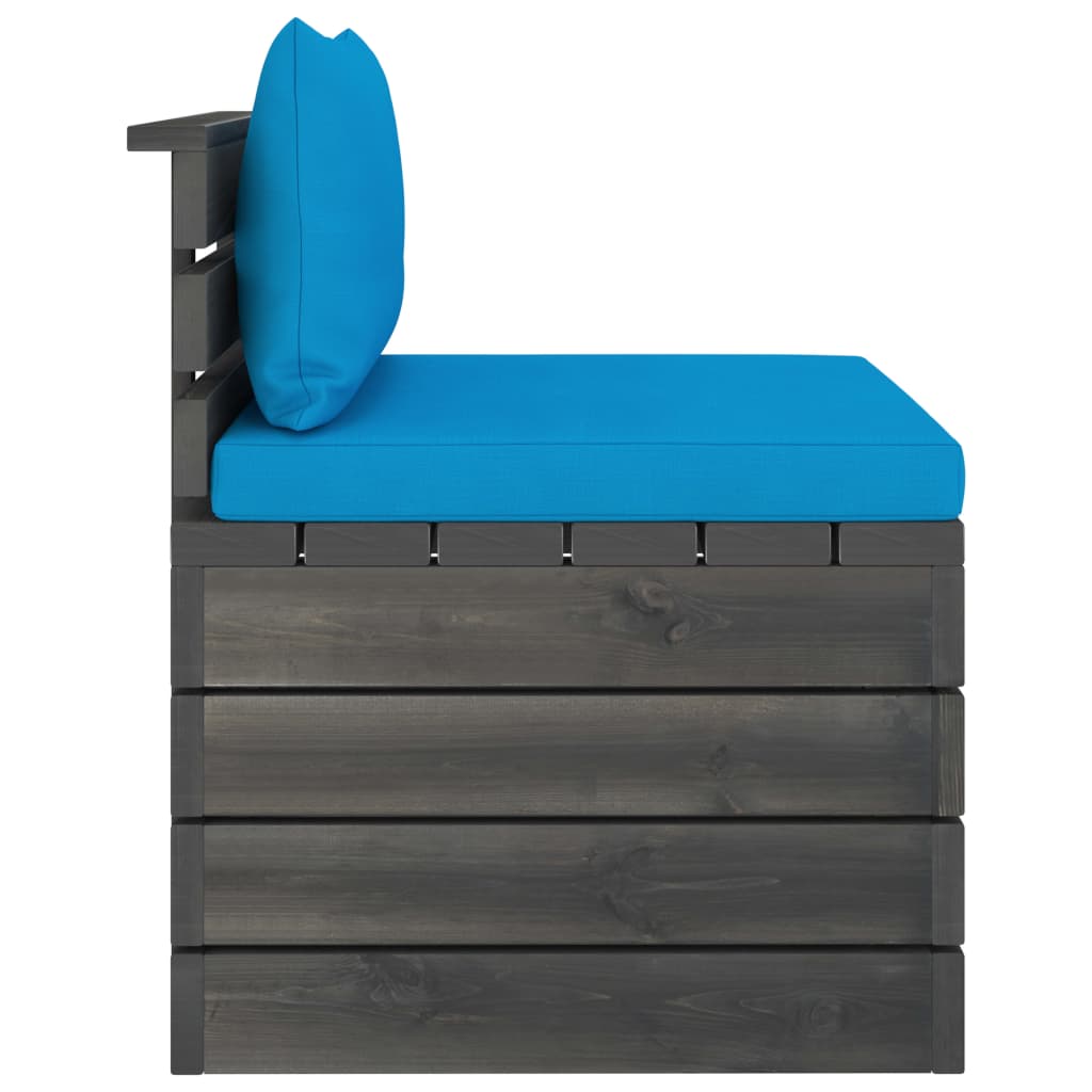 Set mobilier grădină din paleți, 2 piese, cu perne, lemn de pin GartenMobel Dekor