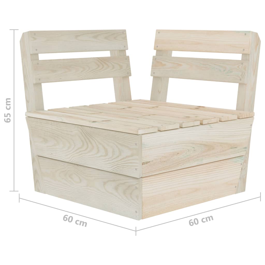 Set mobilier grădină din paleți, 7 piese, lemn de molid tratat GartenMobel Dekor